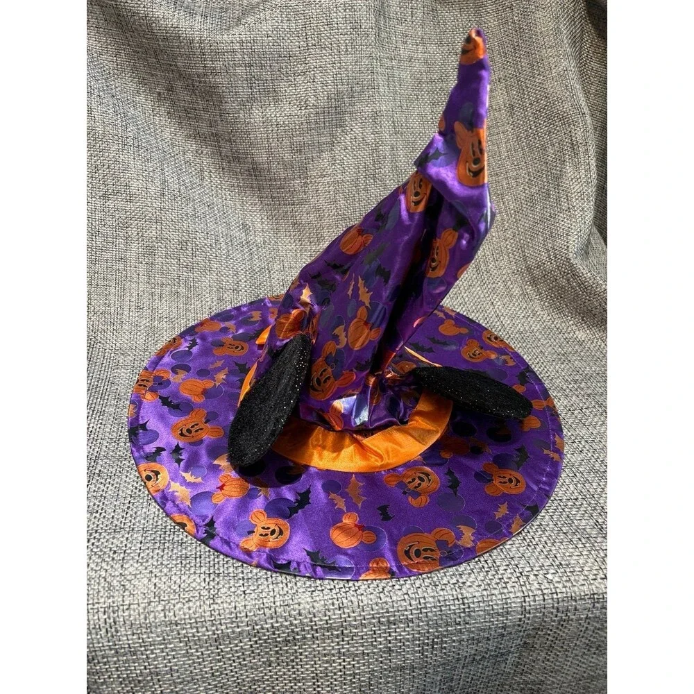 Disney Store Kids Halloween Minnie Mouse Ears Witch Fancy Dress Costume Hat